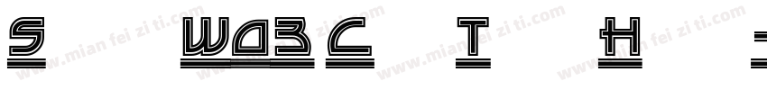Sonic W03 Cut Thru Heavy字体转换
